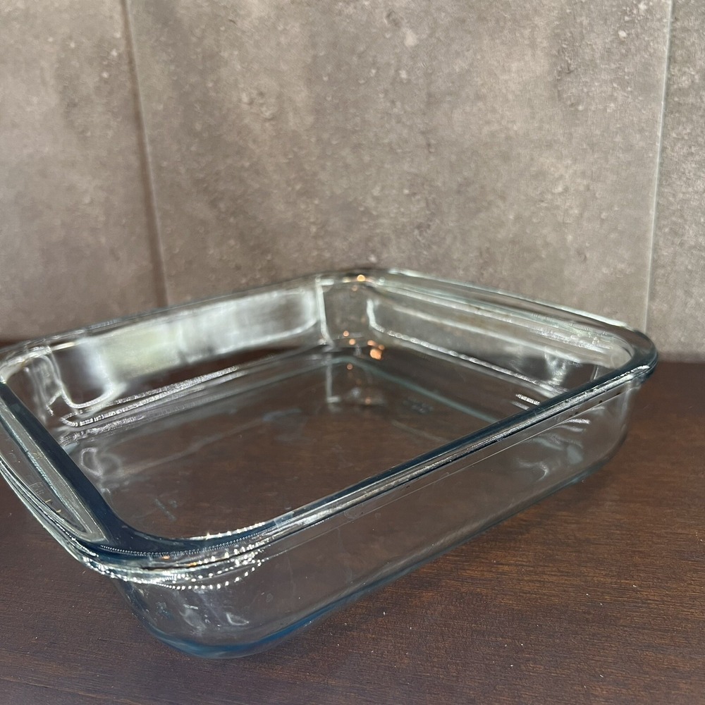 MARINEX 9 3/4"x 8 1/2" Glass Casserole Baking Dish Brownie Pan Made in Brazil